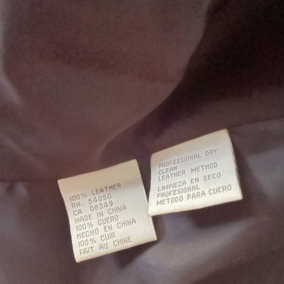 Jones New York Brown Fitted Leather Jacket - Picture 3 of 7